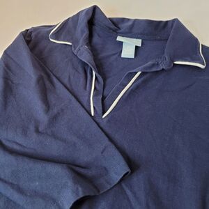 Liz & Me, Navy Blue Tunic Top, size 14/16 (0X)‎